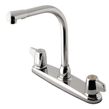 Two-Handle 2-Hole 8" Centerset Kitchen Faucet