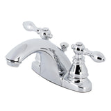 American Classic Double-Handle 3-Hole Deck Mount 4-Inch Centerset Bathroom Faucet with Pop-Up Drain