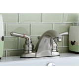 Naples Double-Handle 3-Hole Deck Mount 4-Inch Centerset Bathroom Faucet with Pop-Up Drain