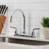 Restoration Two-Handle 3-Hole 8" Centerset Kitchen Faucet