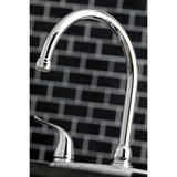 Yosemite Two-Handle 4-Hole 8" Centerset Kitchen Faucet with Side Sprayer