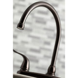 Yosemite Two-Handle 4-Hole 8" Centerset Kitchen Faucet with Side Sprayer