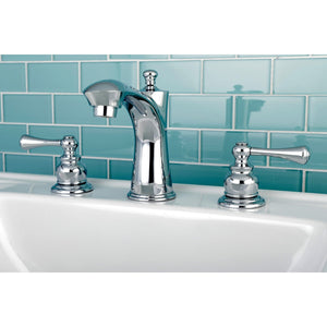 Vintage Two-Handle 3-Hole Deck Mount Widespread Bathroom Faucet with Retail Pop-Up Drain