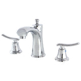 Jamestown Two-Handle 3-Hole Deck Mount Widespread Bathroom Faucet with Retail Pop-Up Drain