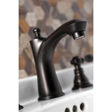 American Classic Two-Handle 3-Hole Deck Mount Widespread Bathroom Faucet with Retail Pop-Up Drain