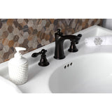 American Classic Two-Handle 3-Hole Deck Mount Widespread Bathroom Faucet with Retail Pop-Up Drain