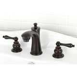 Victorian Two-Handle 3-Hole Deck Mount Widespread Bathroom Faucet with Retail Pop-Up Drain