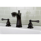 Vintage Two-Handle 3-Hole Deck Mount Widespread Bathroom Faucet with Retail Pop-Up Drain