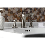 American Classic Two-Handle 3-Hole Deck Mount Widespread Bathroom Faucet with Retail Pop-Up Drain