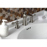 American Classic Two-Handle 3-Hole Deck Mount Widespread Bathroom Faucet with Retail Pop-Up Drain