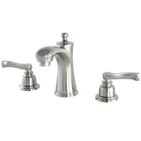 Royale Two-Handle 3-Hole Deck Mount Widespread Bathroom Faucet with Retail Pop-Up Drain