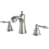 Knight Two-Handle 3-Hole Deck Mount Widespread Bathroom Faucet with Retail Pop-Up Drain