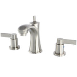 NuvoFusion Two-Handle 3-Hole Deck Mount Widespread Bathroom Faucet with Retail Pop-Up Drain