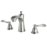 NuWave French Two-Handle 3-Hole Deck Mount Widespread Bathroom Faucet with Retail Pop-Up Drain