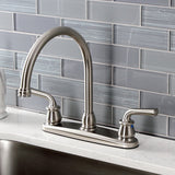 Restoration Two-Handle 3-Hole 8" Centerset Kitchen Faucet