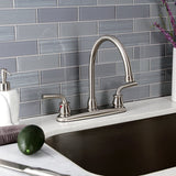 Restoration Two-Handle 3-Hole 8" Centerset Kitchen Faucet