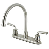 Restoration Two-Handle 3-Hole 8" Centerset Kitchen Faucet