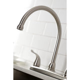 Yosemite Two-Handle 4-Hole 8" Centerset Kitchen Faucet with Side Sprayer