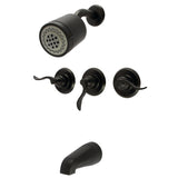 NuWave French Triple-Handle Tub and Shower Faucet