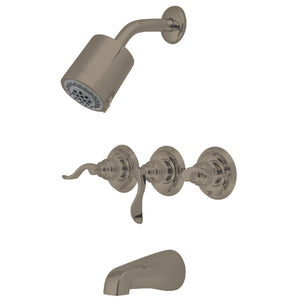 NuWave French Triple-Handle Tub and Shower Faucet