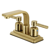 Concord Double-Handle 2-Hole Deck Mount 4-Inch Centerset Bathroom Faucet with Push-Up Pop-Up