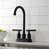 Kaiser Two-Handle 2-Hole Deck Mount Bar Faucet