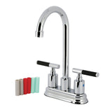 Kaiser Two-Handle 2-Hole Deck Mount Bar Faucet