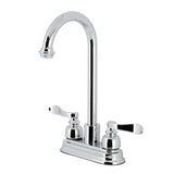 NuWave French Two-Handle 2-Hole Deck Mount Bar Faucet