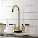 Kaiser Two-Handle 2-Hole Deck Mount Bar Faucet