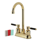 Kaiser Two-Handle 2-Hole Deck Mount Bar Faucet