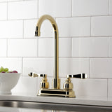 NuWave French Two-Handle 2-Hole Deck Mount Bar Faucet