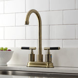 Kaiser Two-Handle 2-Hole Deck Mount Bar Faucet