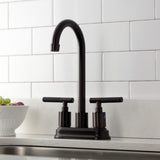 Kaiser Two-Handle 2-Hole Deck Mount Bar Faucet