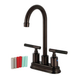 Kaiser Two-Handle 2-Hole Deck Mount Bar Faucet