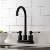 Kaiser Two-Handle 2-Hole Deck Mount Bar Faucet