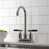 Kaiser Two-Handle 2-Hole Deck Mount Bar Faucet