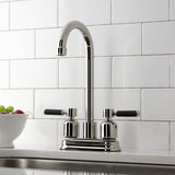 Kaiser Two-Handle 2-Hole Deck Mount Bar Faucet