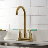 Kaiser Two-Handle 2-Hole Deck Mount Bar Faucet