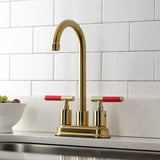 Kaiser Two-Handle 2-Hole Deck Mount Bar Faucet