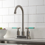 Kaiser Two-Handle 2-Hole Deck Mount Bar Faucet