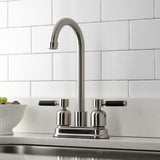 Kaiser Two-Handle 2-Hole Deck Mount Bar Faucet