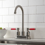 Kaiser Two-Handle 2-Hole Deck Mount Bar Faucet