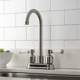 Paris Two-Handle 2-Hole Deck Mount Bar Faucet