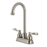 NuWave French Two-Handle 2-Hole Deck Mount Bar Faucet