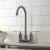 Serena Two-Handle 2-Hole Deck Mount Bar Faucet