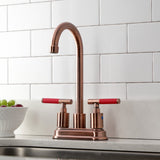 Kaiser Two-Handle 2-Hole Deck Mount Bar Faucet