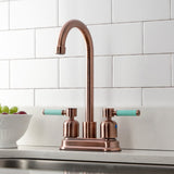 Kaiser Two-Handle 2-Hole Deck Mount Bar Faucet