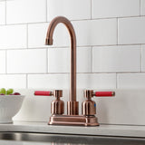 Kaiser Two-Handle 2-Hole Deck Mount Bar Faucet