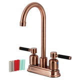 Kaiser Two-Handle 2-Hole Deck Mount Bar Faucet