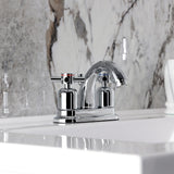 Concord Double-Handle 3-Hole Deck Mount 4-Inch Centerset Bathroom Faucet with Pop-Up Drain